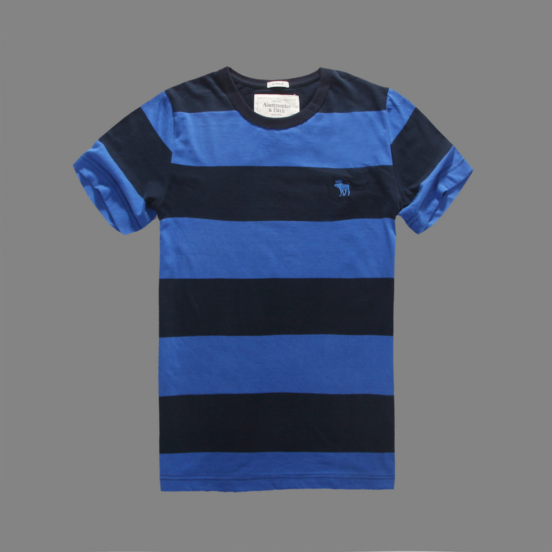 Abercrombie Fitch Hombres De Cuello Redondo Gaza Corto Remera AF5736